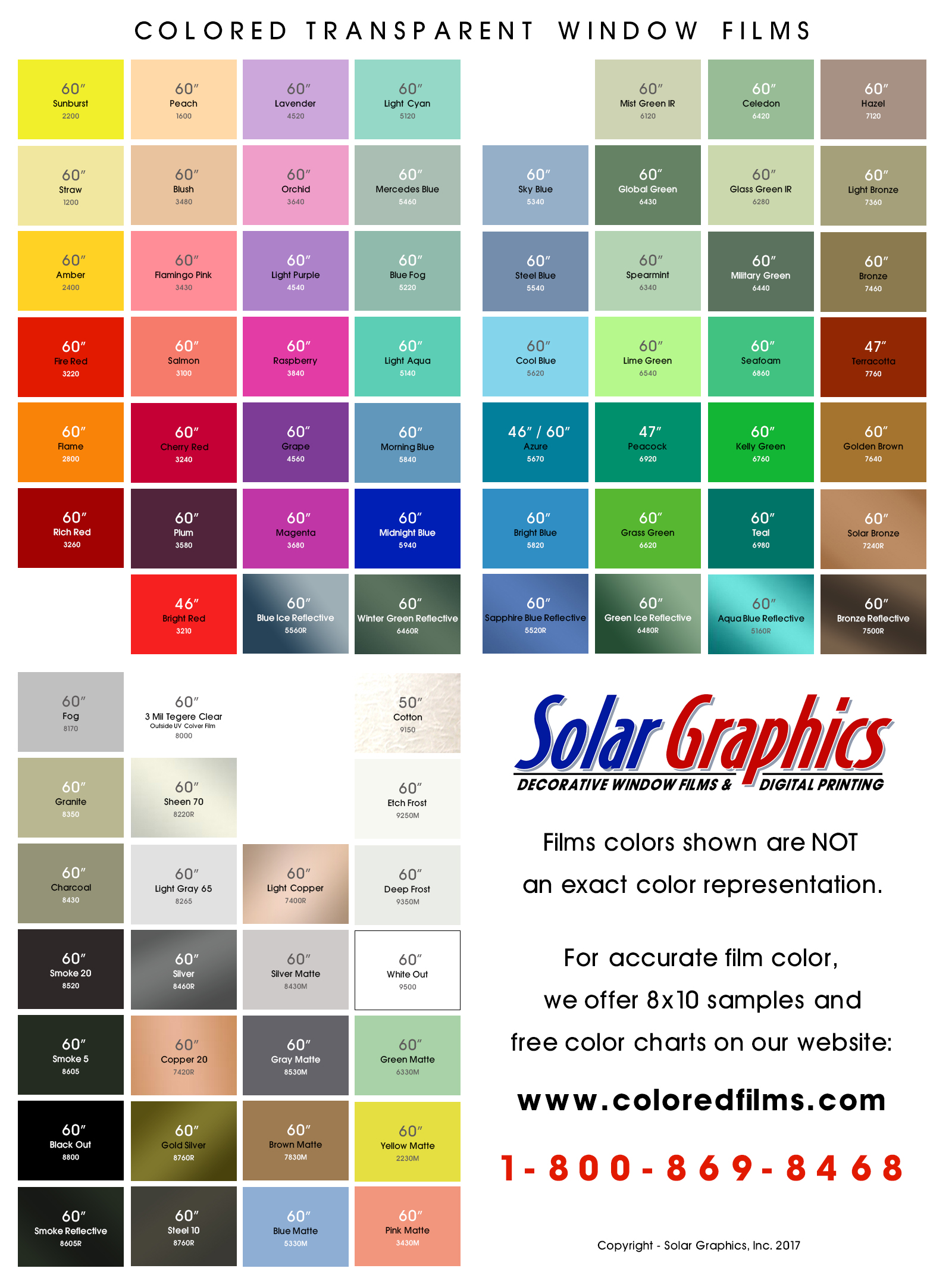 Window Tint Color Chart Online Shopping